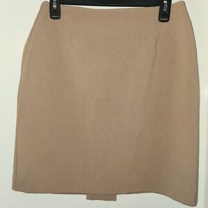 Hillard & Hanson Tan Pencil Skirt Classic
